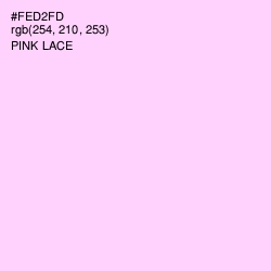 #FED2FD - Pink Lace Color Image